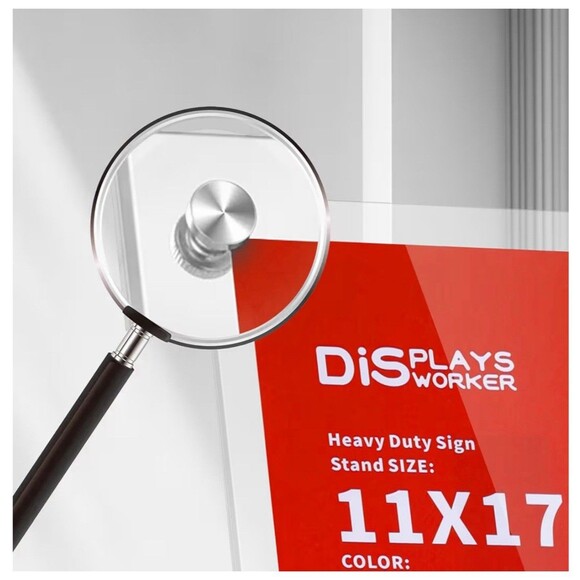 Adjustable Sign Holder Stand W/ Base 11x17 - Picture 4 of 8